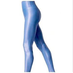 Carbon38 High Waisted Legging in Takara Shine Denim Blue